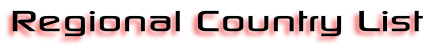 Regional Country List